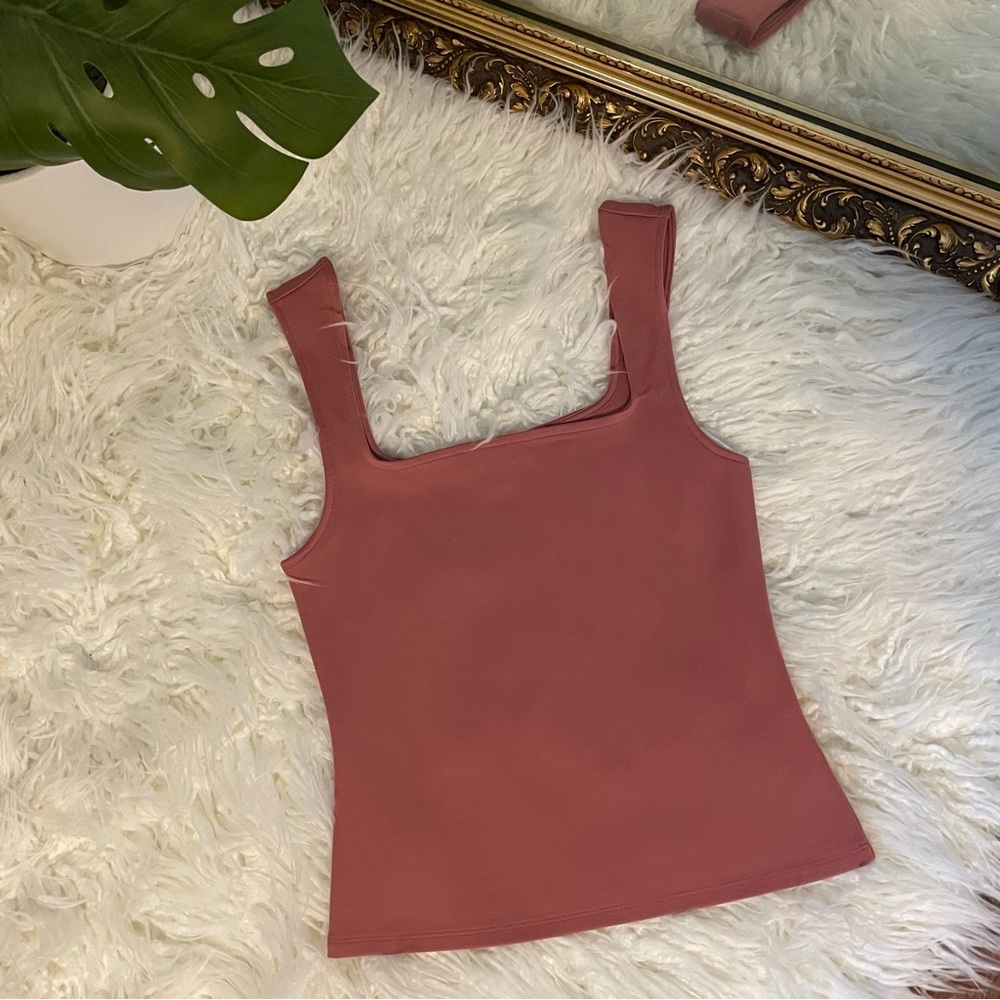 NWOT Express Pink Square Neck Tank